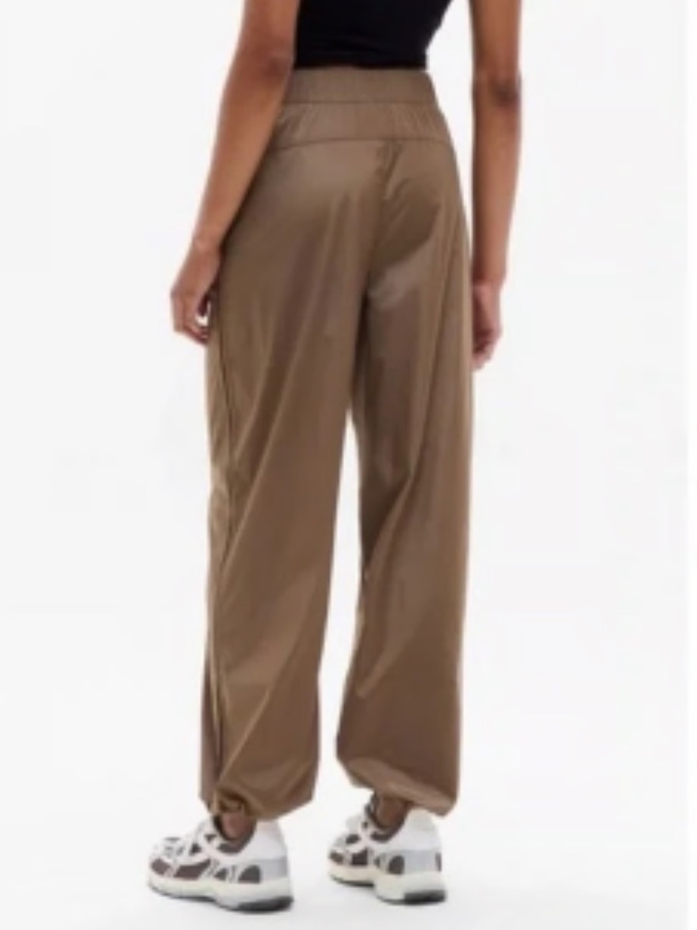 Athleta Rise Pant. Brown Nylon Track Travel Streetwear Pants. Size XL. NWT - Picture 14 of 14